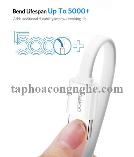Ugreen 30622 0.5M màu Trắng Cáp USB TypeC sang USB 3.0 cáp tròn US172 30030622
